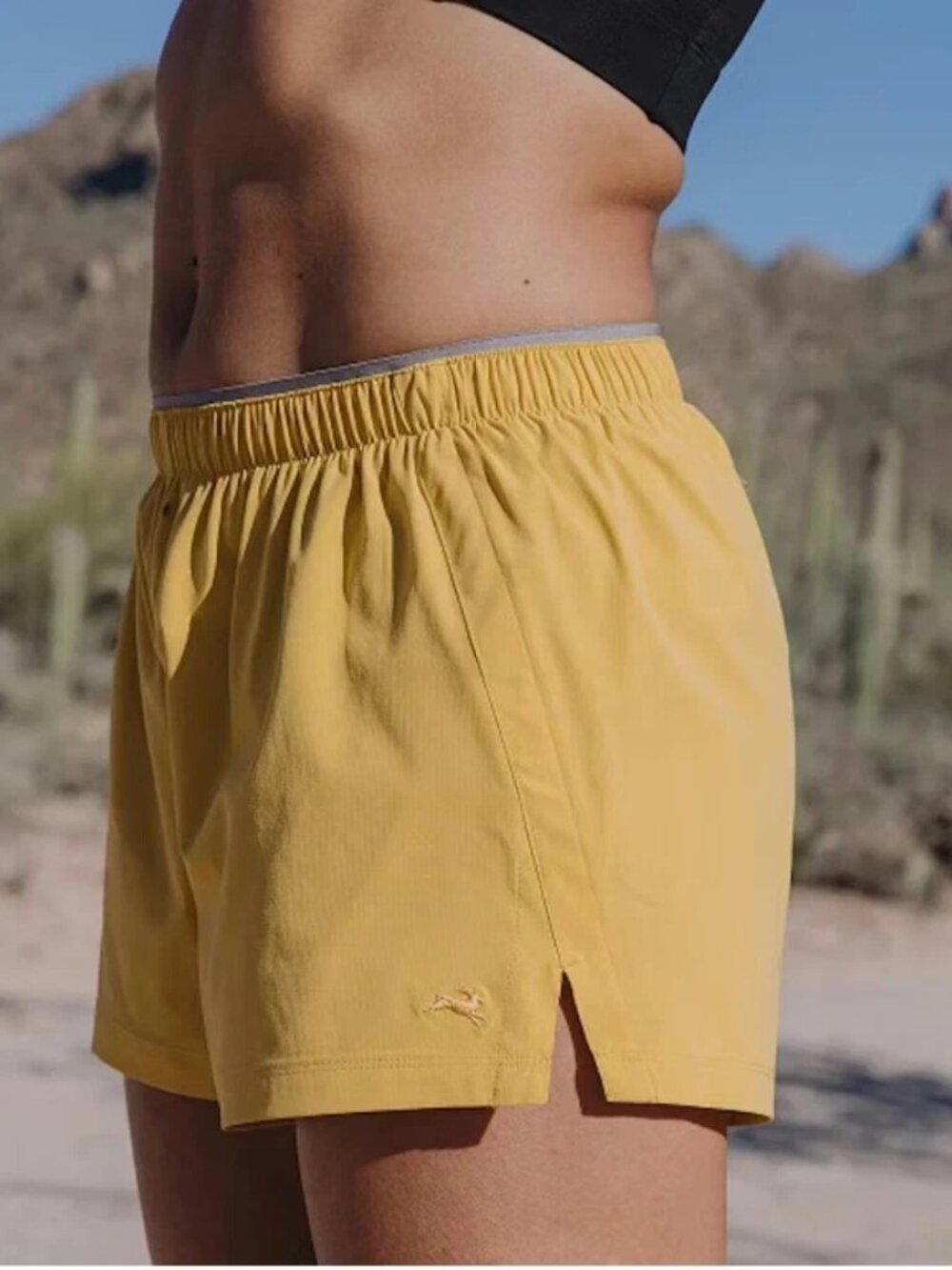 NEW Tracksmith Women's Twilight Woven Shorts Spicy Mustard Size S NWT 3" Running